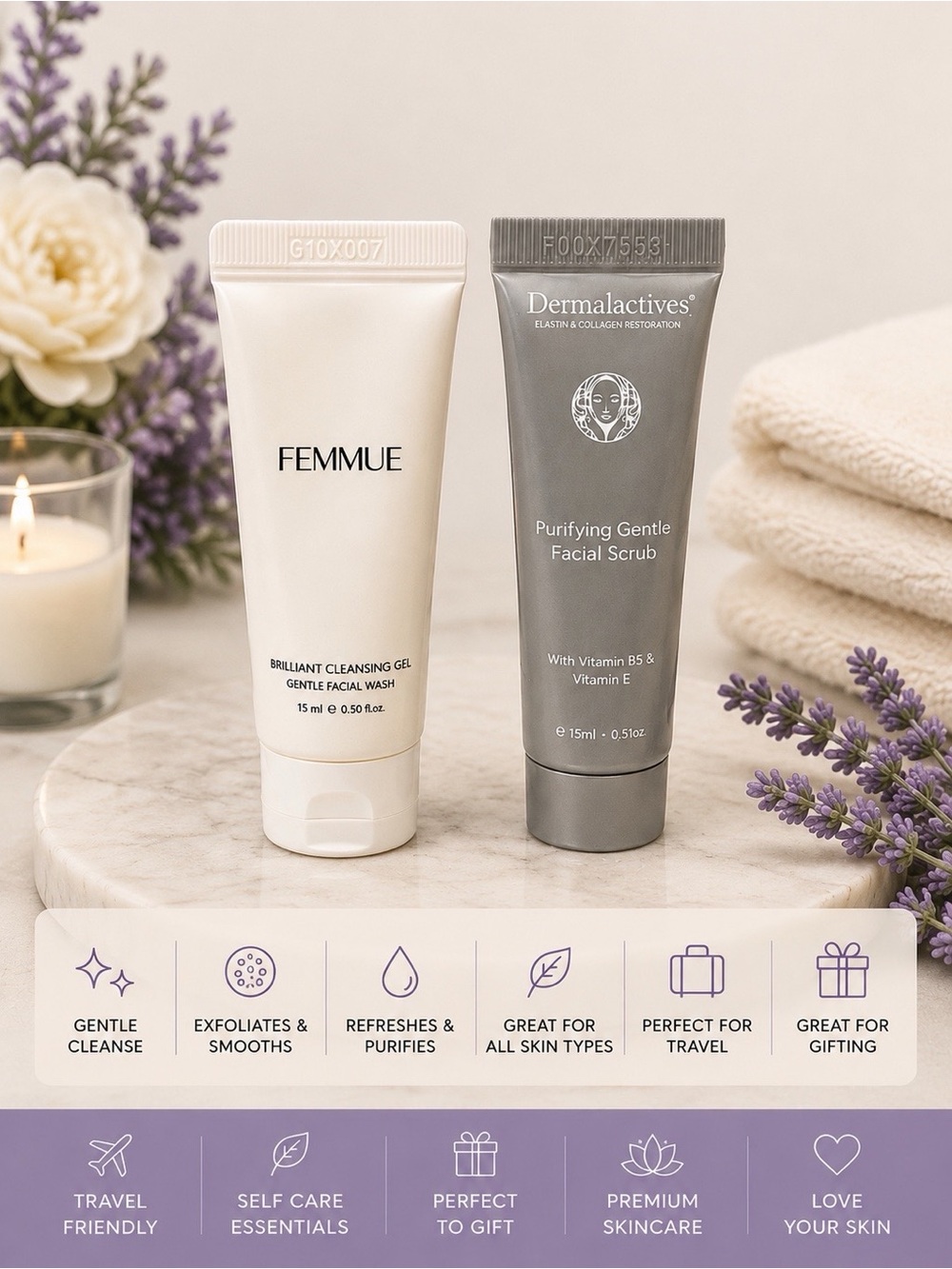 Femmue Brilliant Cleansing Gel - White Gentle Facial Wash